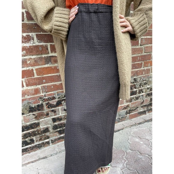 Rundholz Dresses & Skirts - Rundholz Women’s Wool Blend Brown Maxi Pencil Skirt Lagenlook Style Size L-XL
